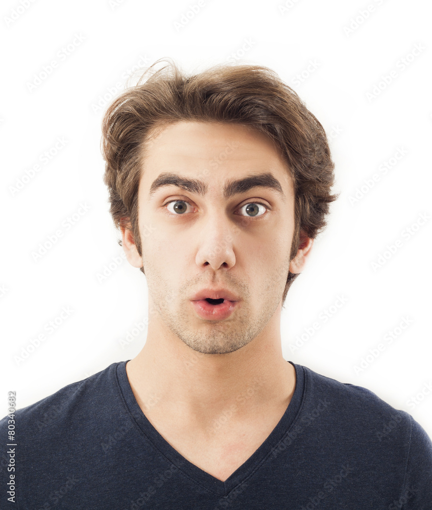 Surprised young man Surprised young man