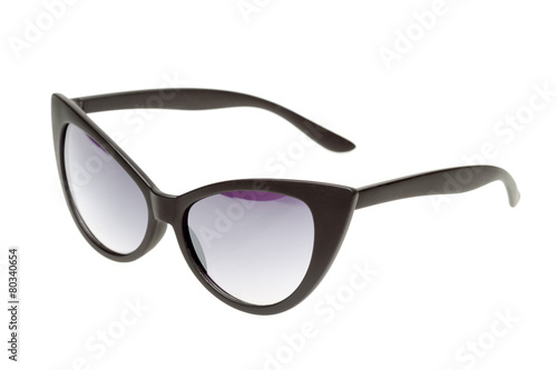 black sunglasses isolated on white background