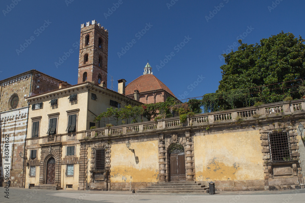 The square of St Martin in Lucca (Italy)