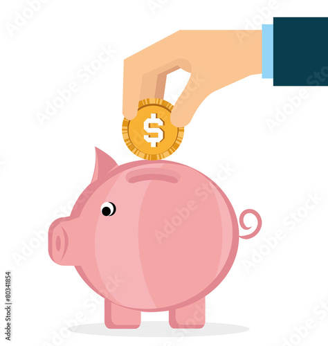 Save Money Vector Design Illustration