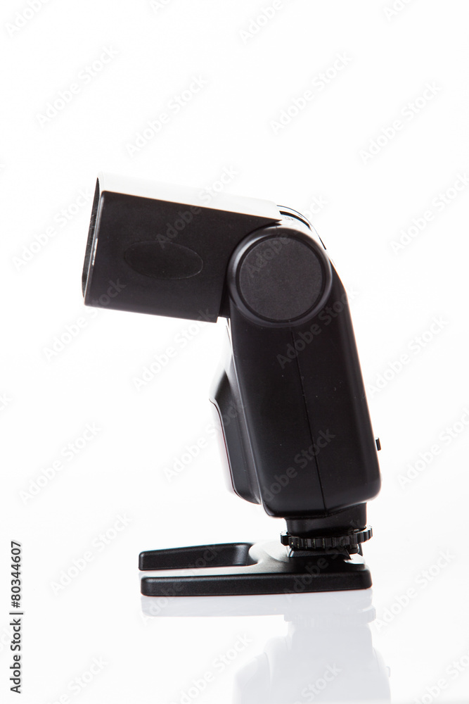 Photo camera flash isolated on white Photo camera flash isolated on white