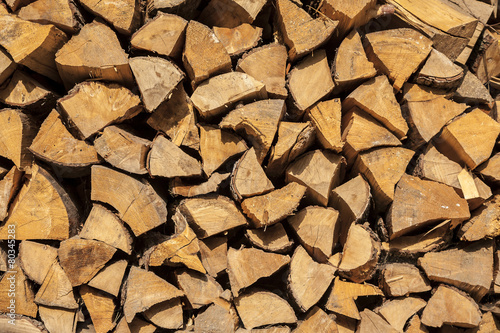 Pile of wood for fireplaces.