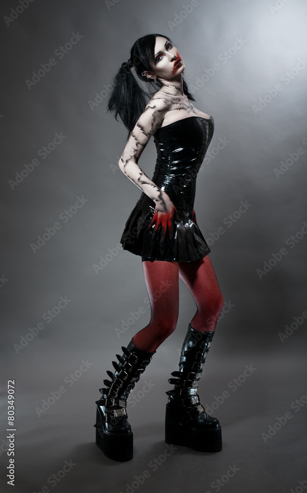 Young gothic girl Young gothic girl