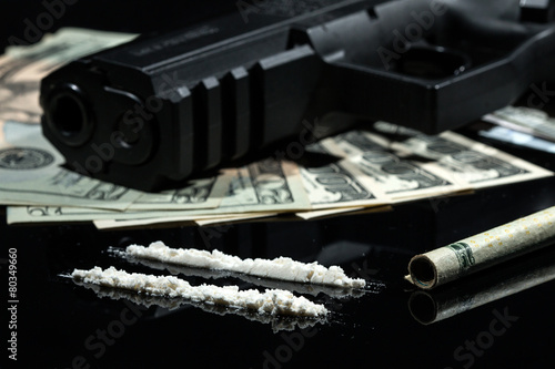 Illegal drugs , money and guns