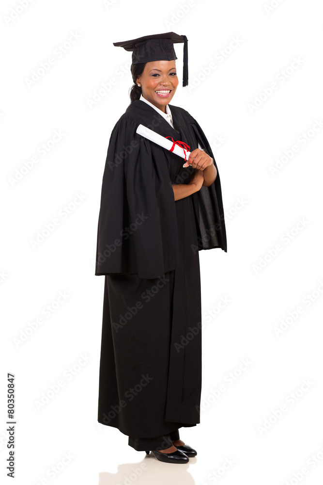 african american female graduate full length african american female graduate full length