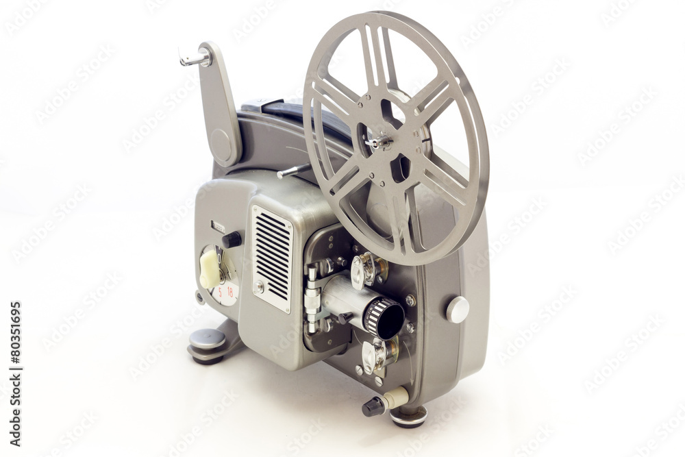 Naklejka premium Projector film video vintage