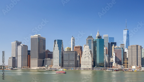 New York City Manhattan buildings skyline downtown