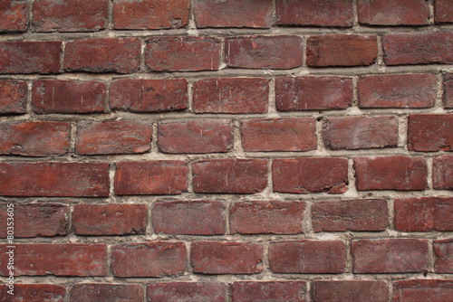 Antique brick wall architectural background texture