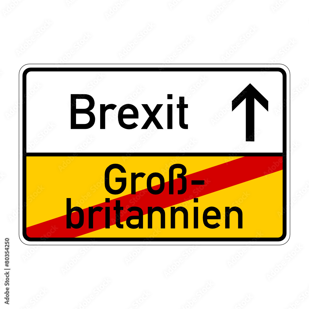 ortsschild grossbritannien brexit I ortsschild grossbritannien brexit I