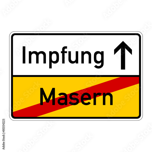 ortsschild masern impfung I