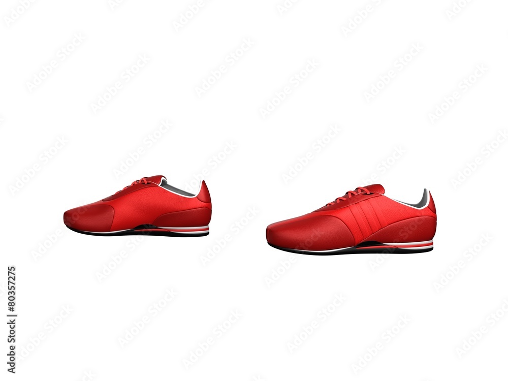 red sneaker red sneaker