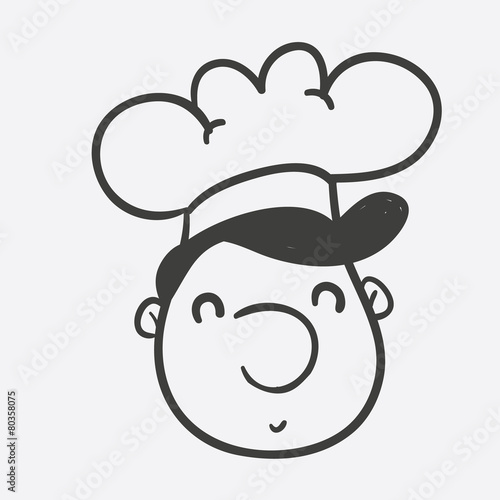 chef head vector