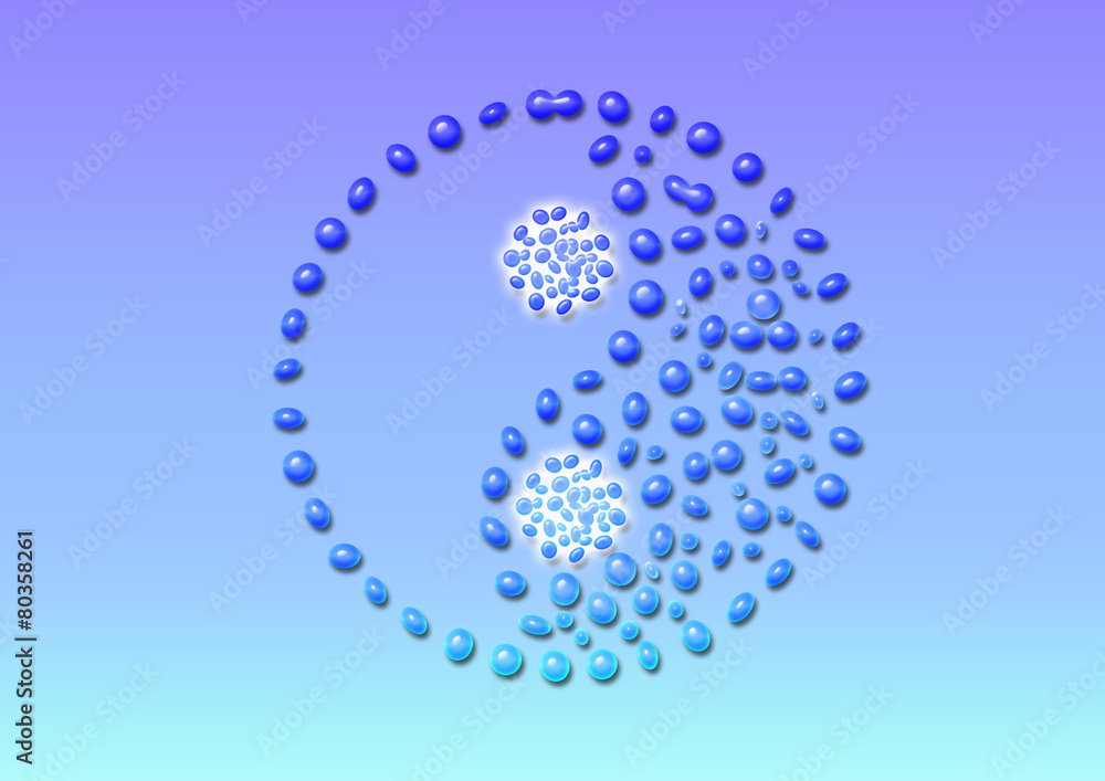Yin Yang - Wassertropfen Yin Yang - Wassertropfen