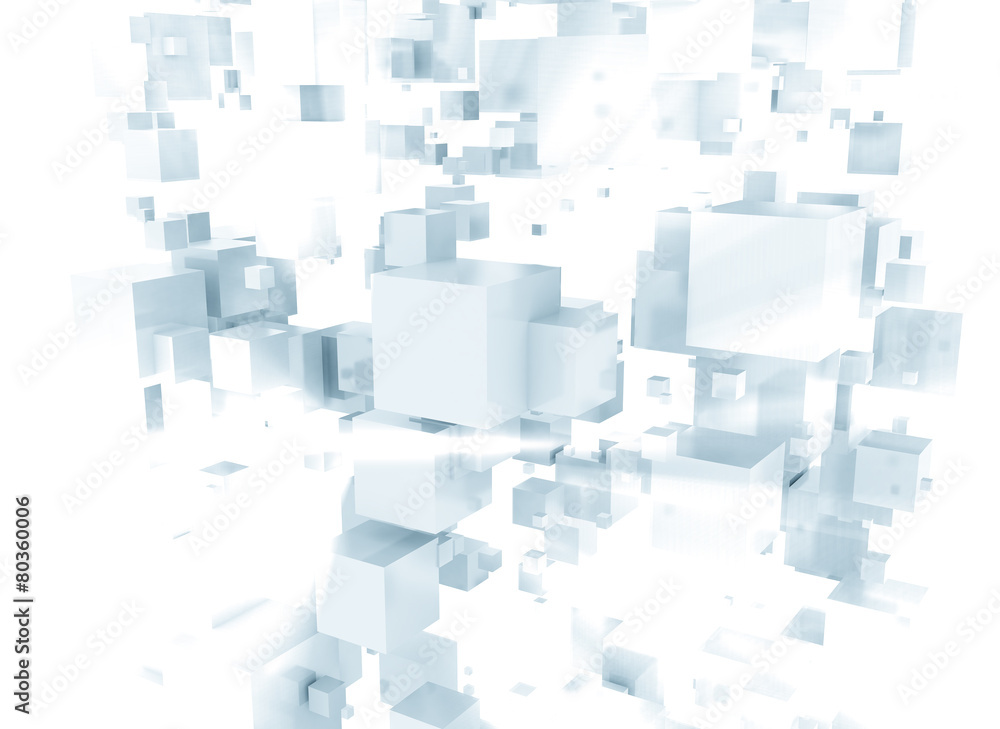 cubes on white background cubes on white background