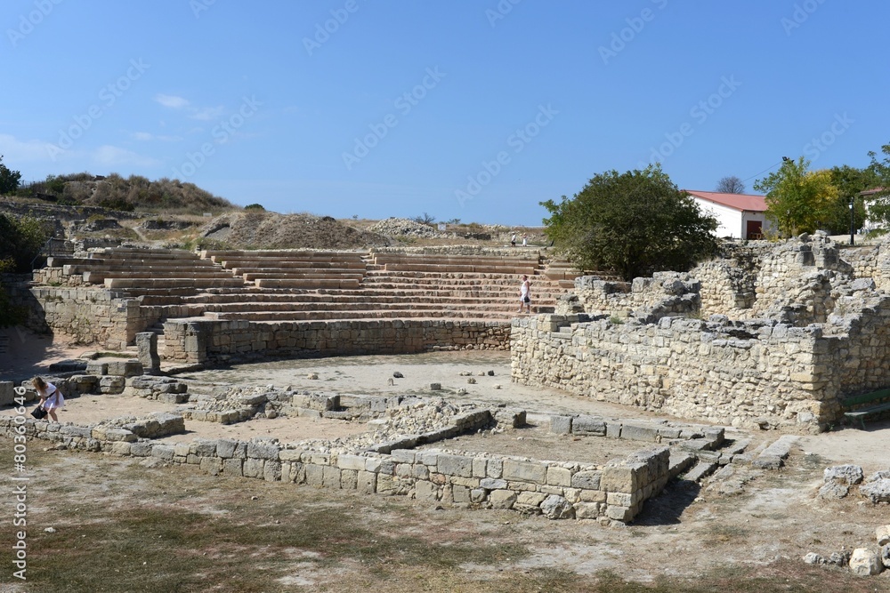 Ancient Greek Chersonesus Taurica near Sevastopol in Crimea