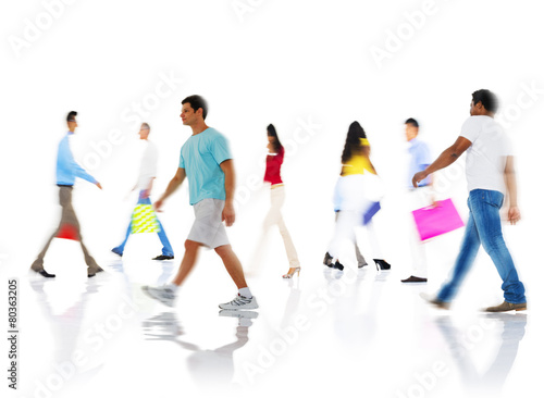 Community Group of People Buying Shopping Concept
