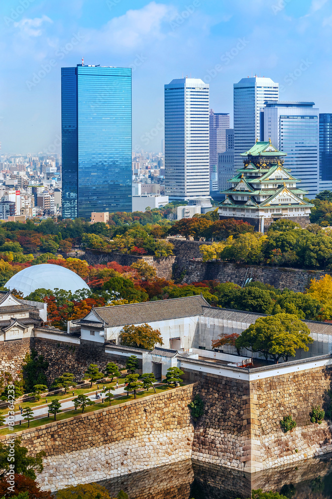 Naklejka premium Osaka Castle