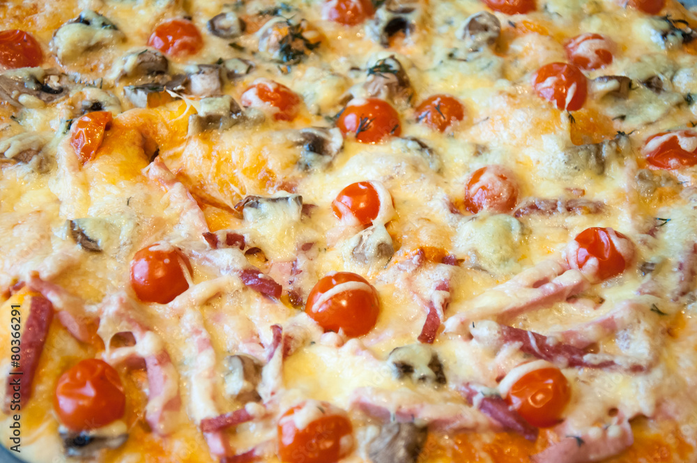 Close up pizza as a background. Close up pizza as a background.