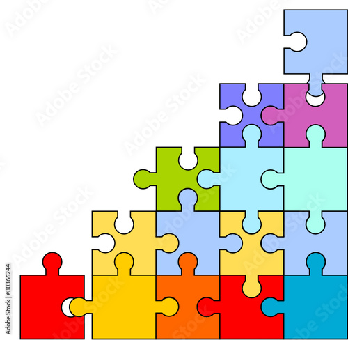 puzzle teile elemente hintergrund bunt