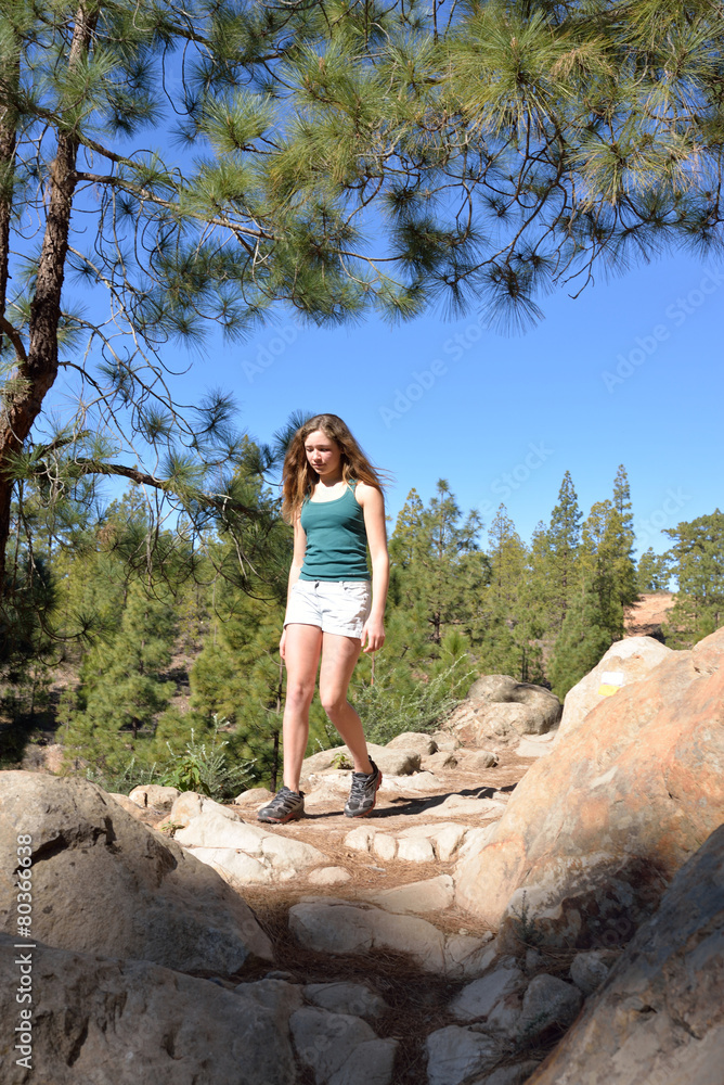 Naklejka premium marche en montagne