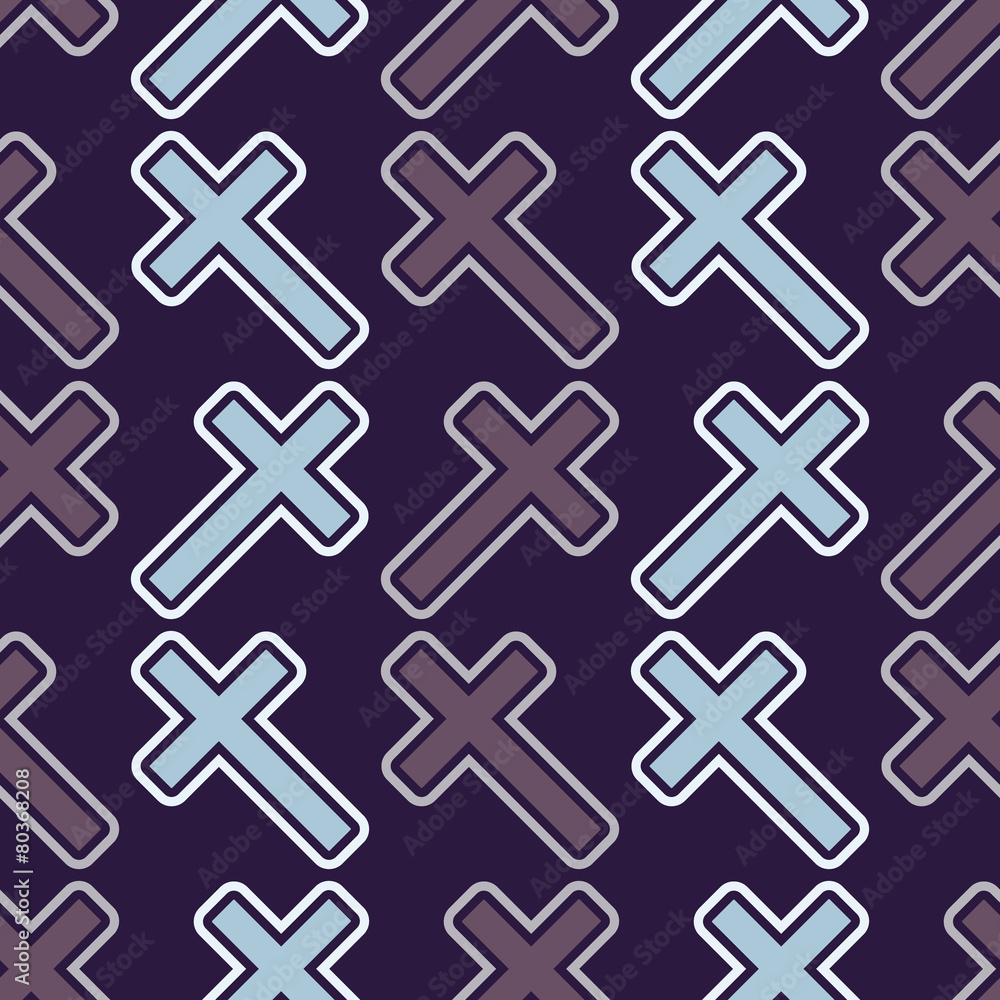 Seamless background with religious symbols Seamless background with religious symbols
