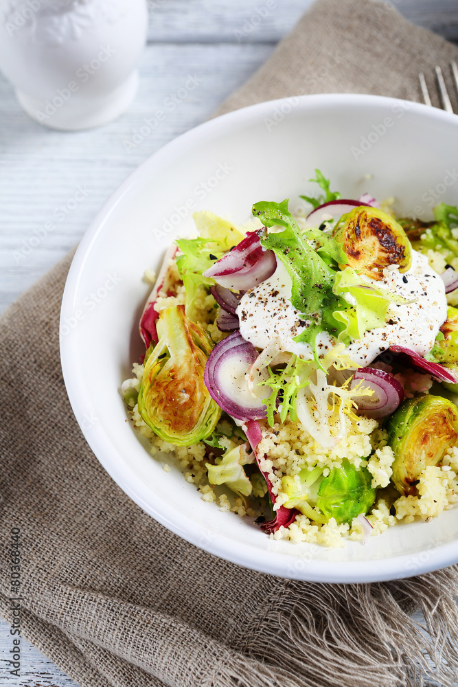 Couscous salad with vegetables