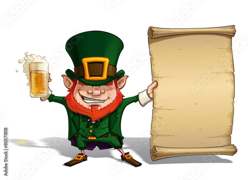 St Patrick - Holding a Papyrus