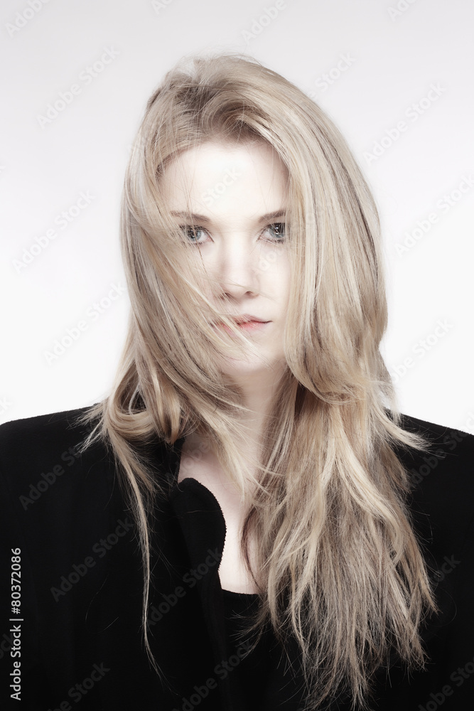Portrait of a Young Woman with Blond Hair Portrait of a Young Woman with Blond Hair