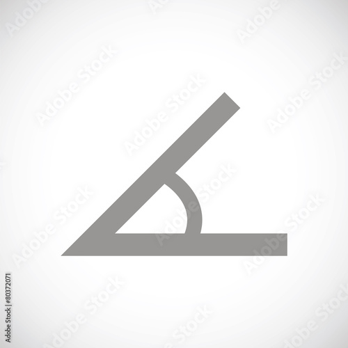 Sign of the angle black icon