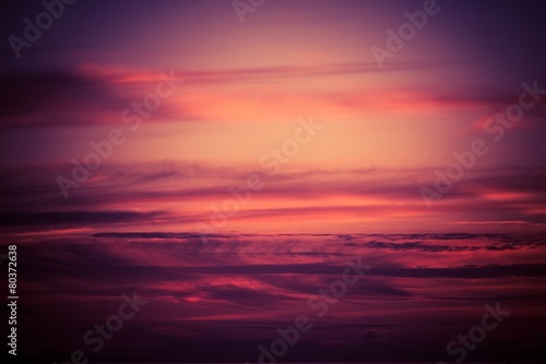 Purple Scenic Sunset Sky © Tomasz Zajda