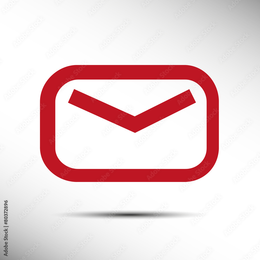 message icon flat style - stock vector message icon flat style - stock vector