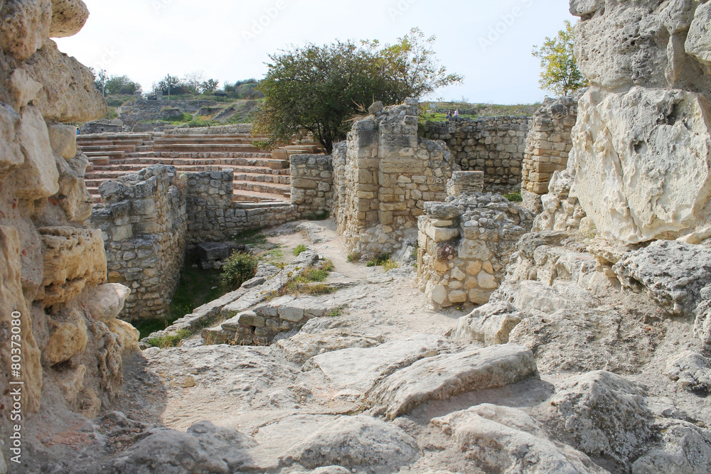Ancient city and amphitheater, Crimea, Hersonissos