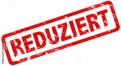 Stempel rot Reduziert grunge