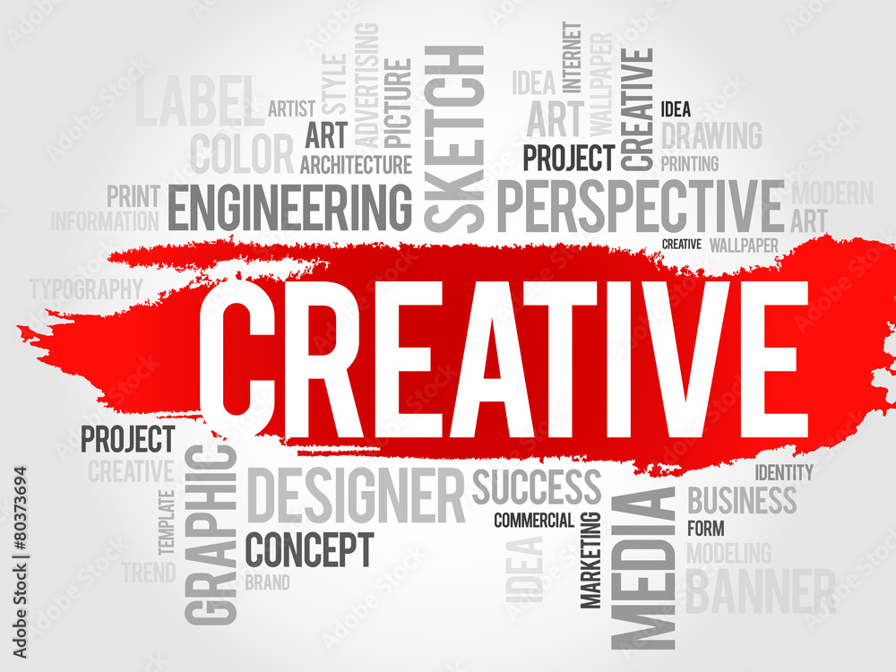 Fototapeta premium CREATIVE word cloud, business concept
