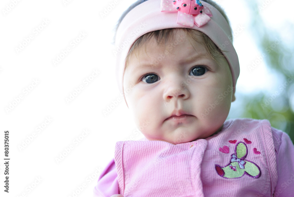 pretty little girl near colors pretty little girl near colors