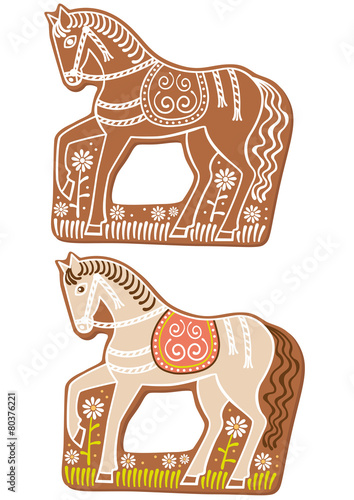 Gingerbread horses
