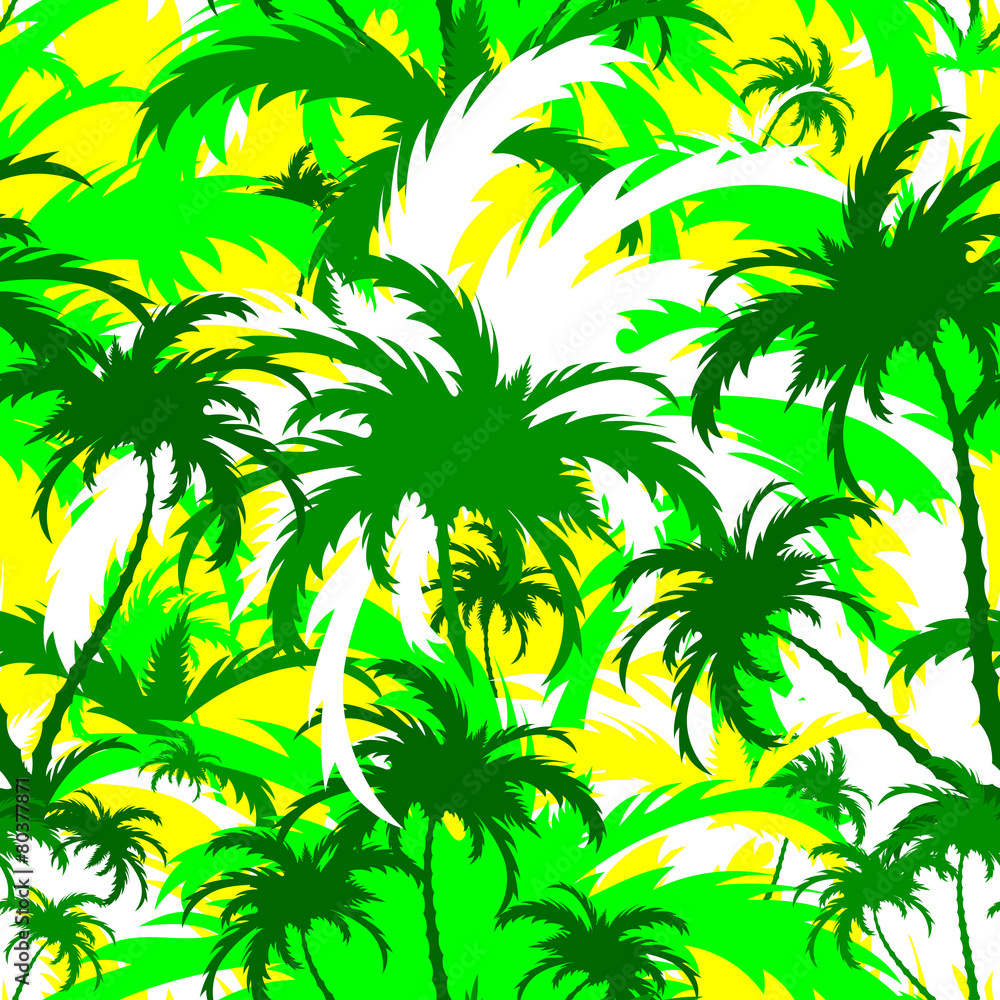 palm trees,seamless background