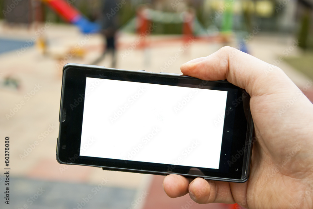 Smartphone and playground