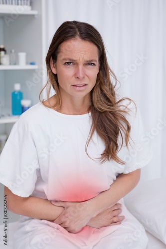 Woman having bad stomachache