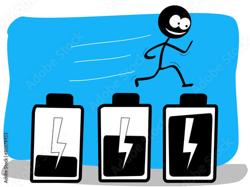 Bewegung lädt den Akku auf!