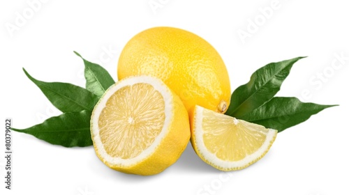 Lemon. collection of fresh limes and lemons - collage