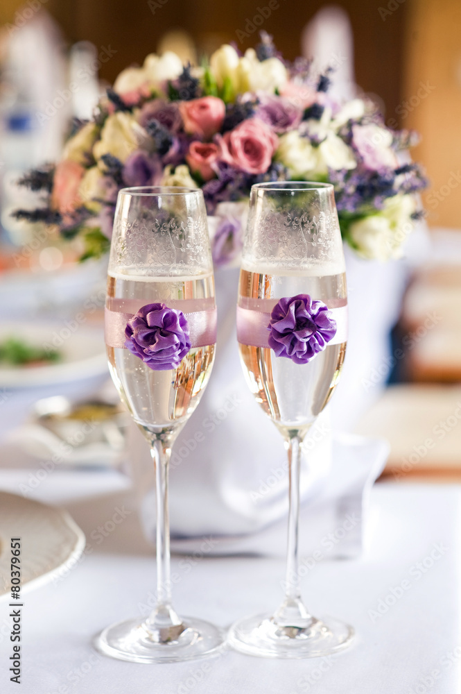 Beautiful elegant table for wedding party