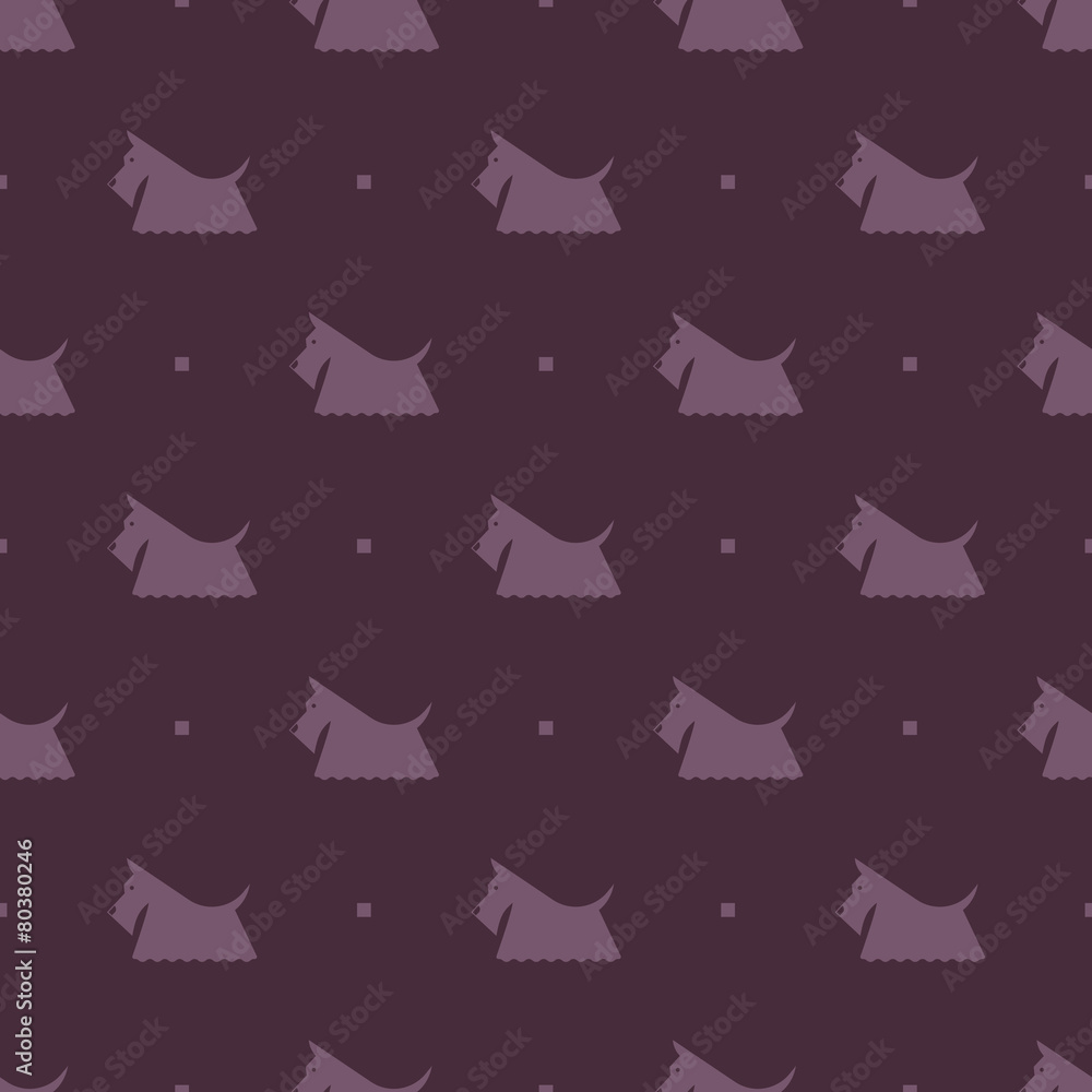 dog Scottish terrier pattern dog Scottish terrier pattern