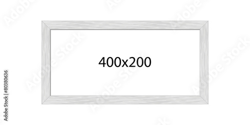 Picture frame, metal brushed, panorama, 2:1