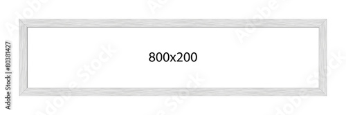 Picture frame, metal brushed, panorama, 4:1