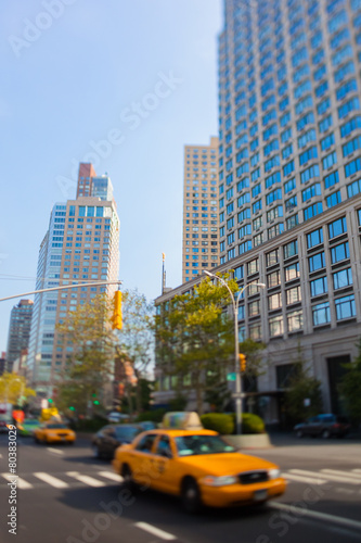 Manhattan, New York City, tilt shift lens