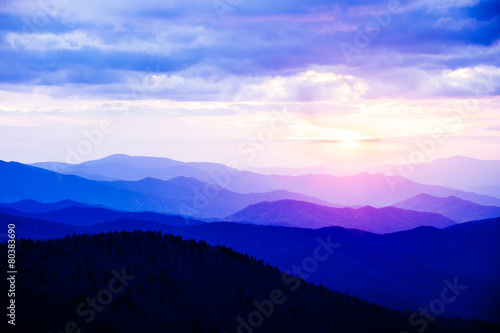 Sunset in the Great Smoky Mountains