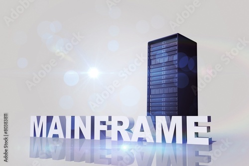 Composite image of mainframe photo