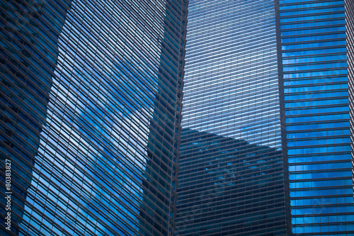 Skyscraper Background in Blue