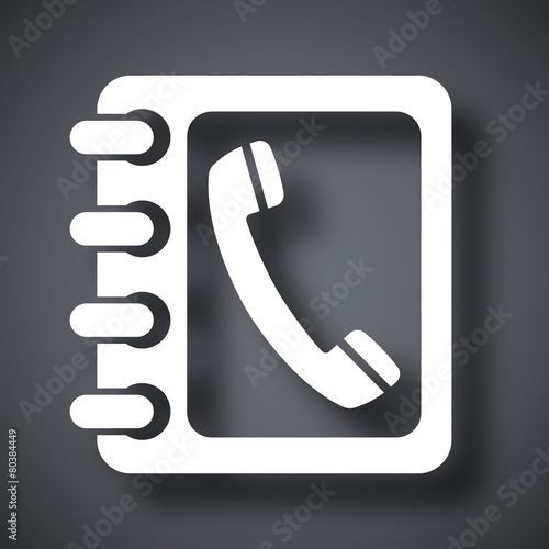 Vector phone book icon © RealVector
